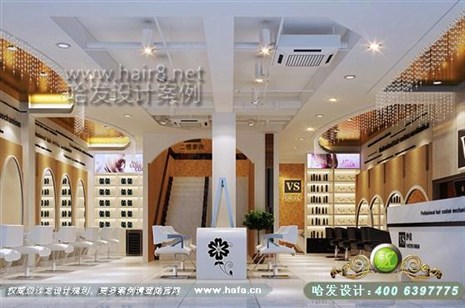 南宁市本案大厅低调奢华风格”的个性化可以体现得很具体。美发店设计案例