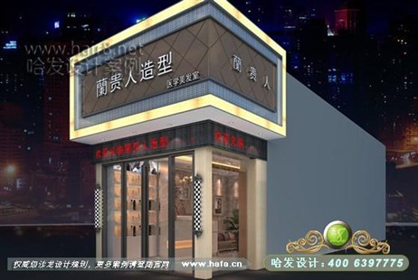 上海省上海市时尚清新、浪漫个性美发店装修案例美发店装修设计案例