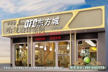 广东省深圳市现代都市美发店装修案例