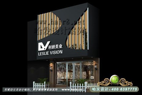 上海市后现代时尚显纹美发店装修案例